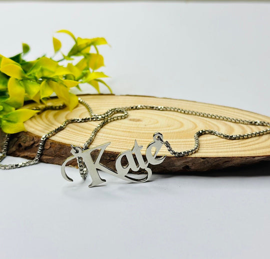 Custom Silver Name Necklace
